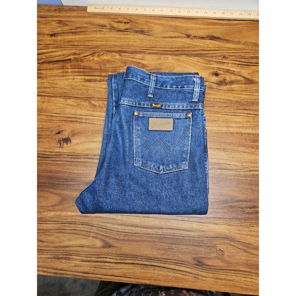 Wrangler 936DEN Jeans 33x36 Whiskers Western Cowboy Rodeo Bootcut Competition